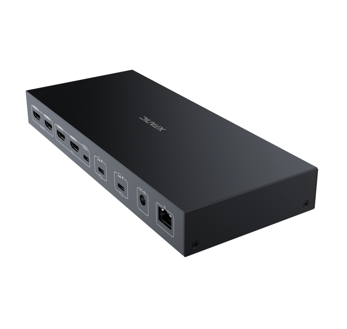 3进2出4K@60Hz MST双显KVM扩展切换器（鼠标穿越 ）